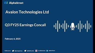 Avalon Technologies Ltd Q3 FY2024-25 Earnings Conference Call