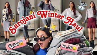 Sarojani Nagar Winter Haul and Shoppig Guide️||Sweater,Trousers,skirt..Try On Haul |Swati Rathi