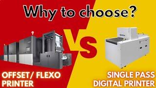 Single pass digital packaging printer VS offset/flexo printer, why to choose?#packagingmachine