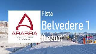 Pista Belvedere 1 (Lezuo) #pistasci #arabba #dolomitisuperski #superskibook #skislopes