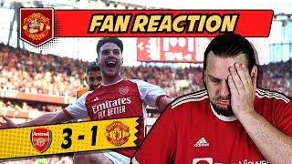 RAGE  Offside Injustice! Arsenal 3-1 Manchester United United Fan Reaction RANT