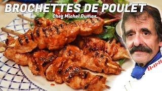 BROCHETTES DE POULET AU BBQ + Technique sans barbecue | Une recette savoureuse et facile à réaliser