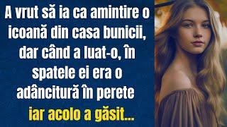 A vrut să ia ca amintire o icoană din casa bunicii. Dar în spatele ei a găsit o adâncitură, și acolo