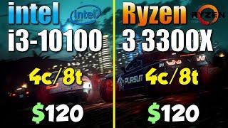 Intel i3-10100 vs. Ryzen 3 3300X