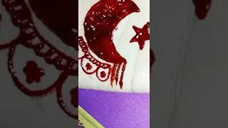 14 august moon star mehndi design chand sitra mehndi design by Hamna Fashion Geek