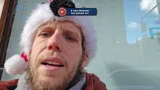 NYC Live Stream - Walking to Brooklyn from Manhattan street walking Christmas 