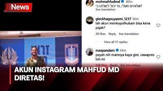Akun Instagram Menkopolhukam Mahfud MD Diretas