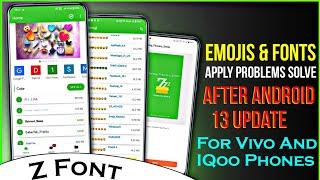 Apply Free Unlimited Fonts On Vivo & IQoo Phones | Font Apply Problem Solve After Android 13 Update