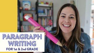 How to Teach Paragraph Writing for 1st and 2nd Grade Students // paragraph writing lessons for kids