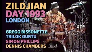 Zildjian Day London 1993  -  Gregg Bissonette, Trilok Gurtu, Simon Phillips, Dennis Chambers