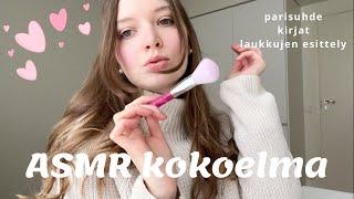 ASMR suomi kokoelma 2h | höpöttely parisuhteesta, kirjojen ja laukkujen esittely, Venäjä