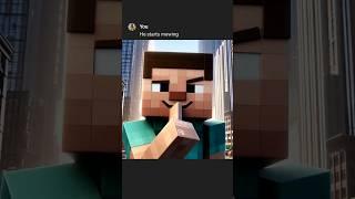 Minecraft Steve infects with mewing ‍️ #chatgpt #ai #aigenerated #mewing