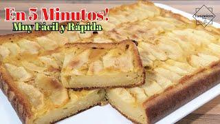  Prepárala En 5 Minutos La TARTA 𝗱𝗲 𝗠𝗶 𝗔𝗕𝗨𝗘𝗟𝗔 Antigua de MANZANA  de los 3 VASOS 