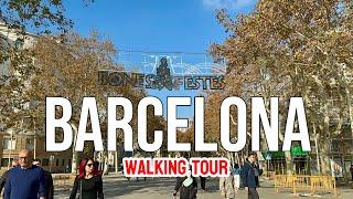 BARCELONA, SPAIN  | 4K WALKING TOUR | Christmas Market | Gothic Quarter | La Ramblas | La Boqueria