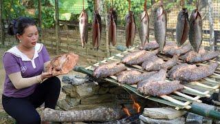 2 years of building a life: Harvest Lemongrass Fish, Giant Clams, French fries, Gourd Go market sell