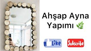 Ahşap ayna yapımı 🪞 #ayna #dıy #kendinyap