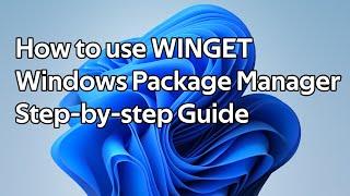 How to use Winget (Windows Package Manager)
