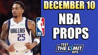 TOP 4 BEST NBA Player Prop Picks For Prizepicks | Tuesday 12/10/2024