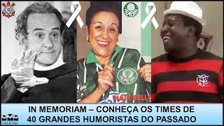 FOOTBALL TEAMS OF PAST HUMORISTS – IN MEMORIAM