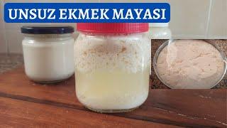 EL DEĞMEDEN HAZIRLANAN, İÇİNDE UN OLMAYAN EKMEK MAYASI TARİFİ ‼️(Ekşi Ekmek Mayası Nasıl Yapılır?)