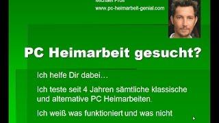 Heimarbeit am PC Seriös