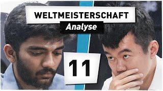 GUKESH vs DING || Partie 11 || Schach WM 2024