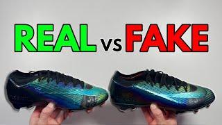 REAL VS FAKE! NIKE MERCURIAL VAPOR 16 COSMIC SPEED FOOTBALL BOOT COMPARISON! (CLEATS)