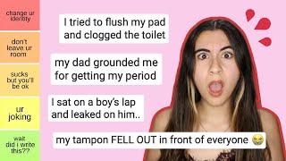 reading YOUR EMBARRASSING period horror stories (and ranking them)