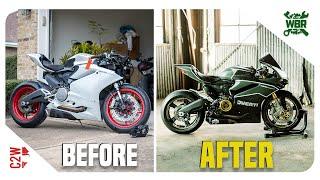 Wrecked Ducati Panigale 959 FULL BUILD TIMELAPSE | Under 10 Min!!