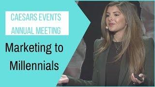 Chelsea Krost Keynote Speaker "Marketing To Millennials" Caesars Events Annual Meeting