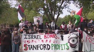 Hundreds protest at Stanford University in support of Palestine