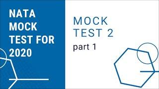 NATA 2020 Mock Test 2 Part 1 |  NATA 2020 preparation | B.ARCH/IITJEE PAPER 2