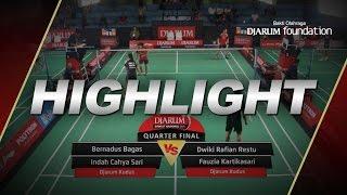 Bernadus Bagas/Indah Cahya Sari (Djarum Kudus) VS Dwiki Rafian/Fauzia Kartikasari (Djarum Kudus)