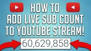 How To Add Subscriber Count To YouTube Stream! (Live Sub Count Tutorial)