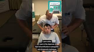 Learn seated neck manipulation #chiropractor #chiropracticadjustment OMT Training #ASMR