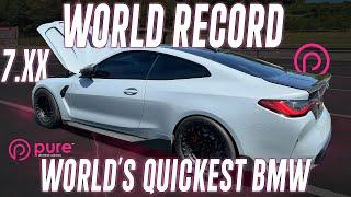 WORLD’S QUICKEST BMW! BIG TURBO G82 SETS WORLD RECORD WITH FULL INTERIOR ON THE BRAKES!