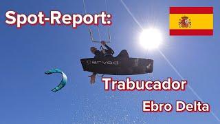 Spot - Report: Trabucador, Ebro Delta Spain. Kitesurfing, windsurfing, wingfoiling. Mega flat water.