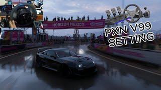 My PXN v99 Settings To Drift (900°) - Forza Horizon 5 - Steering wheel Gameplay