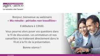 Webinaire du 5 novembre 2024 sur les périodes non travaillées