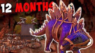 We Raided A 12 MONTH OLD Easy Underwater Cave In UNDER ONE DAY - Ark Small Tribes (Part 1)