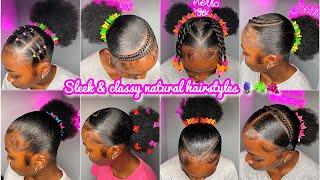 ️𝐒𝐥𝐞𝐞𝐤 Hairstyles ON RELAXED HAIR + 𝐒𝐥𝐚𝐲𝐞𝐝 edges | girlie compilation hairstyles 3024️