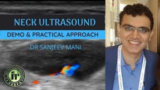 BASICS OF NECK ULTRASOUND | DR SANJEEV MANI | ULTRASOUND NECK DEMO | LYMPH NODES | THYROID GLAND