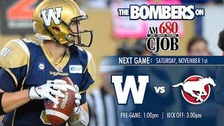 680 CJOB- Game Day With Bob Irving: Bombers Vs Stampeders