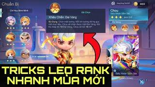 MLBB | TRICKS LEO RANK NHANH MÙA MỚI,  CHỈ HUY VÀ COMBO PHÙ HỢP NHẤT MAGIC CHESS | KKWaze