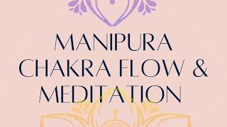 25 minutes Manipura chakra yoga flow abdominal fat loss & short meditation