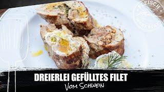 Dreierlei gefülltes Filet vom Schwein || Rezept aus der Marcher Fleischwerkstatt