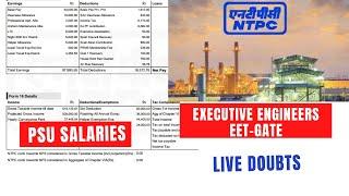 PSU detailed salary structure discussion! Executive Engineers !#EET#GATE#Payslip#NTPC