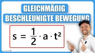 Gleichmäßig beschleunigte Bewegung TEIL1 || Grundlagen Physik || Physik für Mediziner