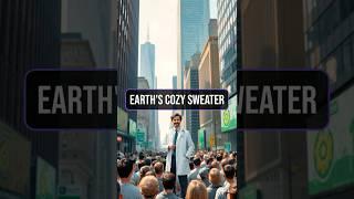 Earth in a Sweater?  | Hilarious Greenhouse Effect Explained! #ClimateHumor #funnyshorts