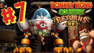 Donkey Kong Country Returns HD - Full Game Walkthrough + Commentary Part 7 (Factory Gameplay)